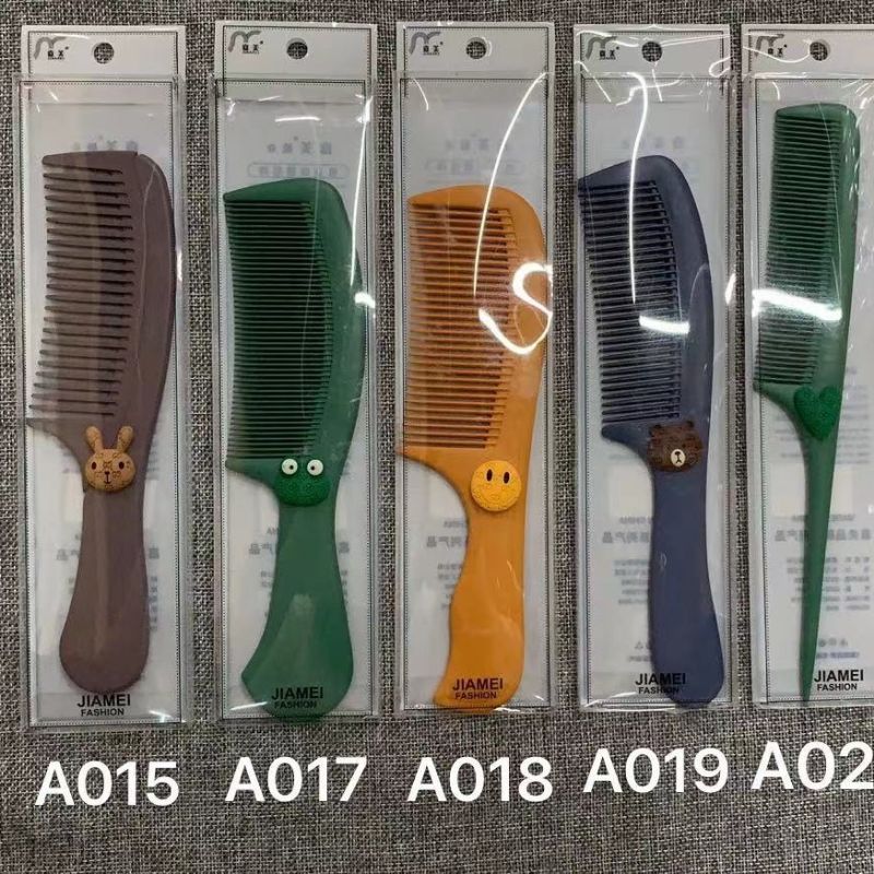 Comb Pvc Box A018 Hair Comb Plastic Cute Styling Comb Children Student Head Comb Home Plastic Dense Tooth Comb Specification drawing