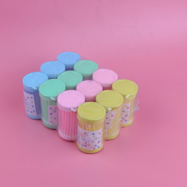 批发卫生棉签 双头化妆棉签 盒装塑料棉签棉棒详情1