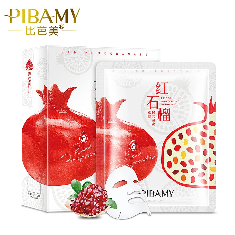 比芭美红石榴焕颜补水保湿蚕丝面膜 详情1