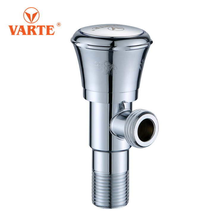 Chrome plated bathroom brass core guarantee three years angle valve