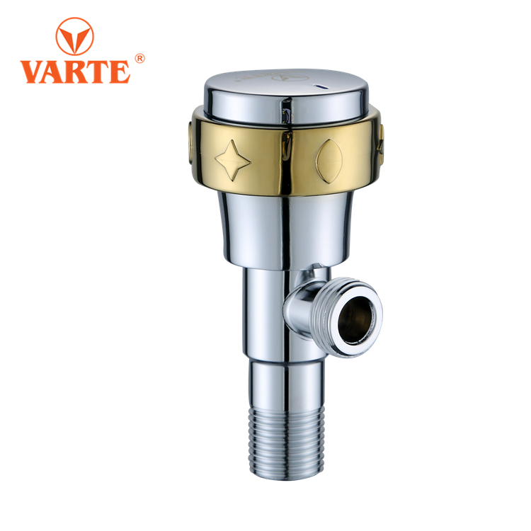 201SS body plastic handle and brass core bathroom angle valve