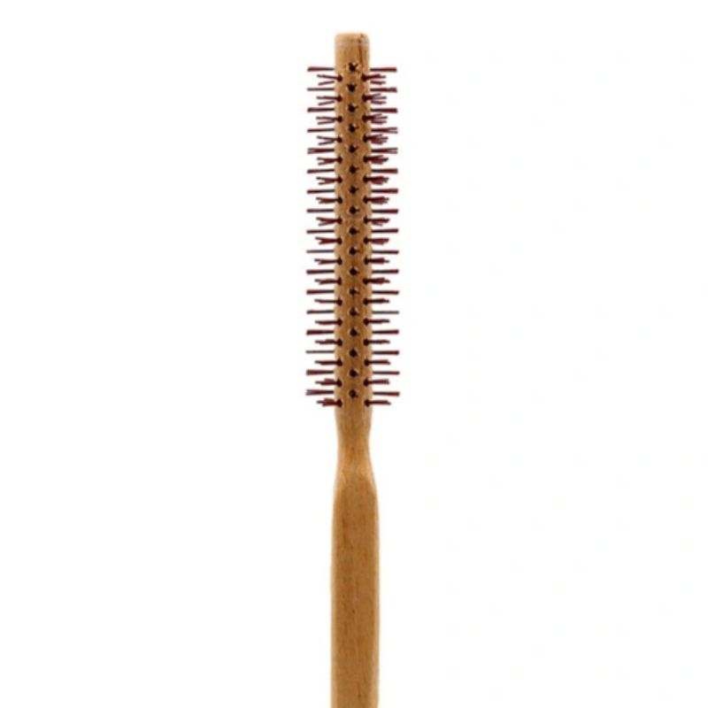 Visso Wood Roller Comb Curling Iron Fringe Curl Comb High-Grade Hair Comb Home Boutique Comb Manufacturers Direct Sales