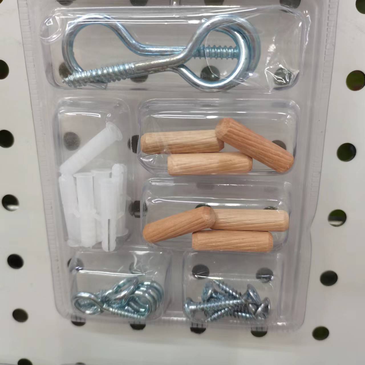 9604 Lamp Hook, Wood Tip, Screw, Goat Eye, Peng Expansion Tube Specification drawing