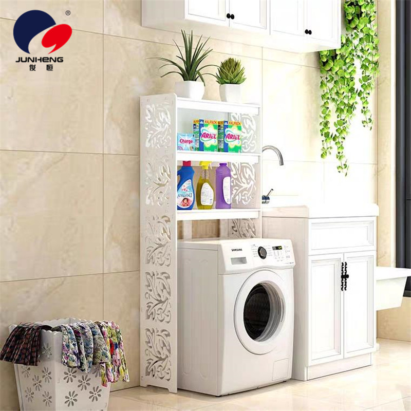 Balcony washing machine storage rack, multi-layer drum flip cover agitator top opening cover, bathroom storage cabinet specially designed pic 4