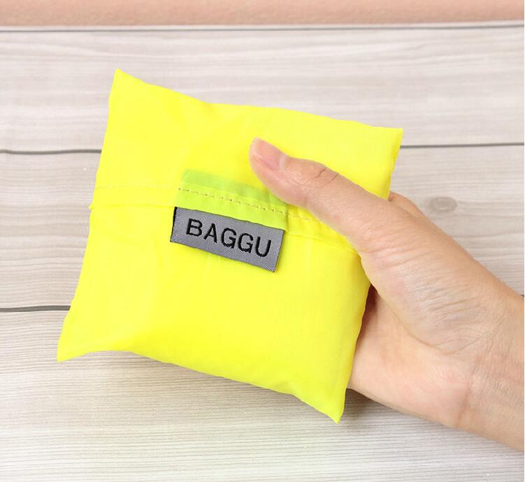 TS折叠购物袋手提袋创意礼品购物袋涤纶 折叠纯色折叠购物袋方包详情6