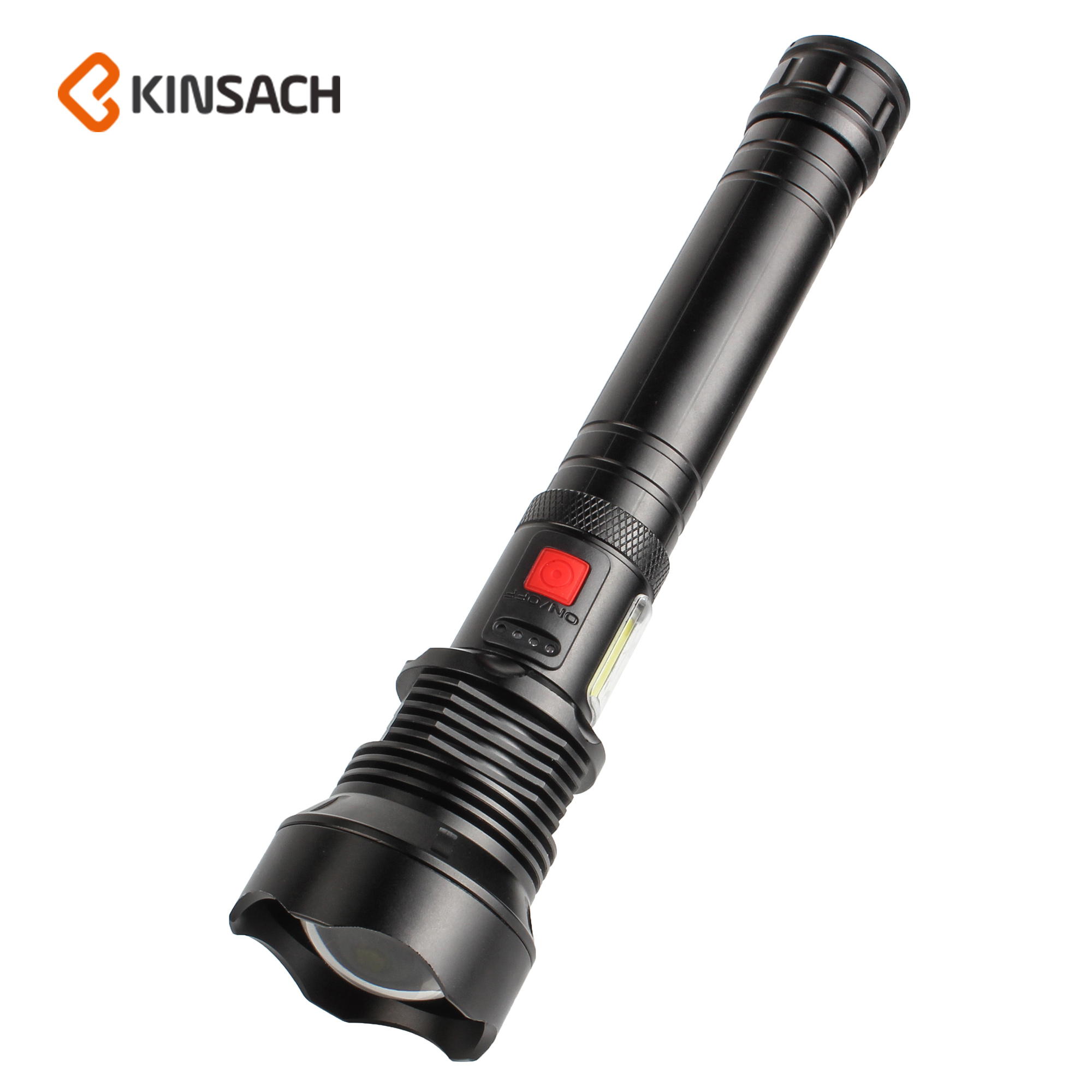 p90 strong light flashlight charging outdoor emergency lighting flood prevention waterproof portable flashlight type-c charging aluminum alloy