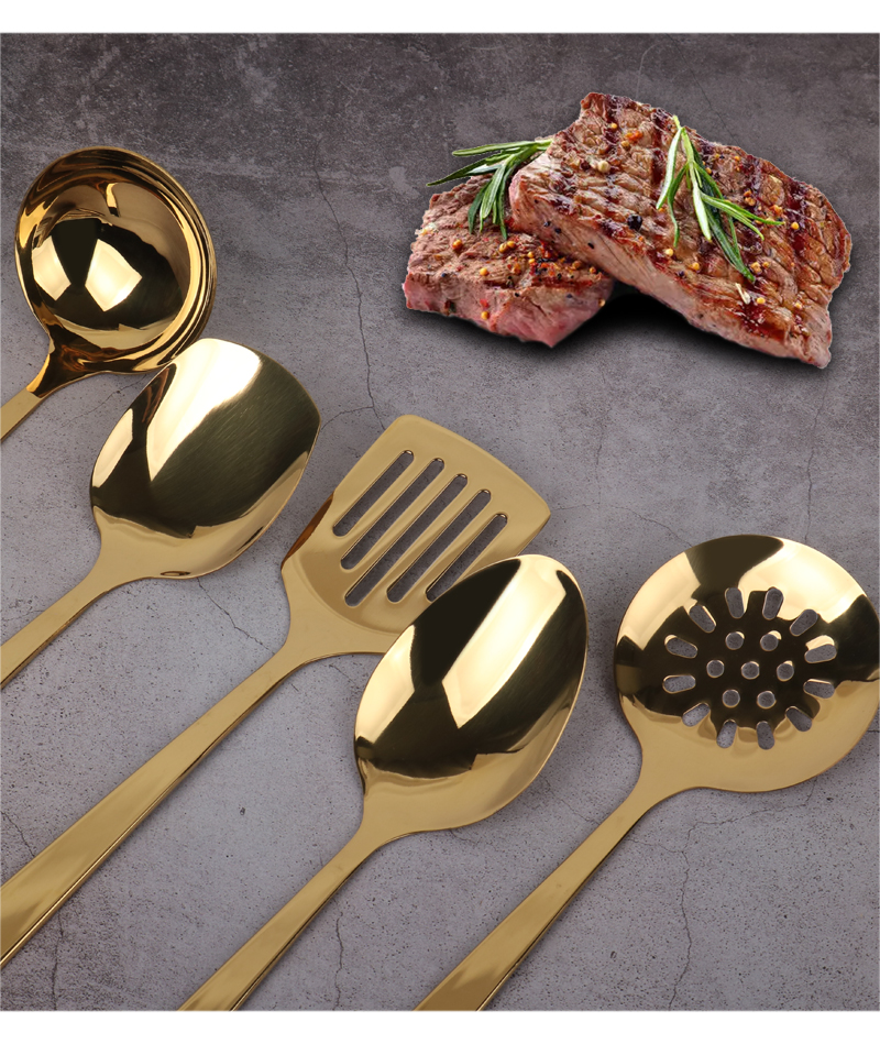 ABR-0282不锈钢锅铲粥勺大汤勺漏勺饭勺家用厨具套装烹饪炒菜勺铲详情7