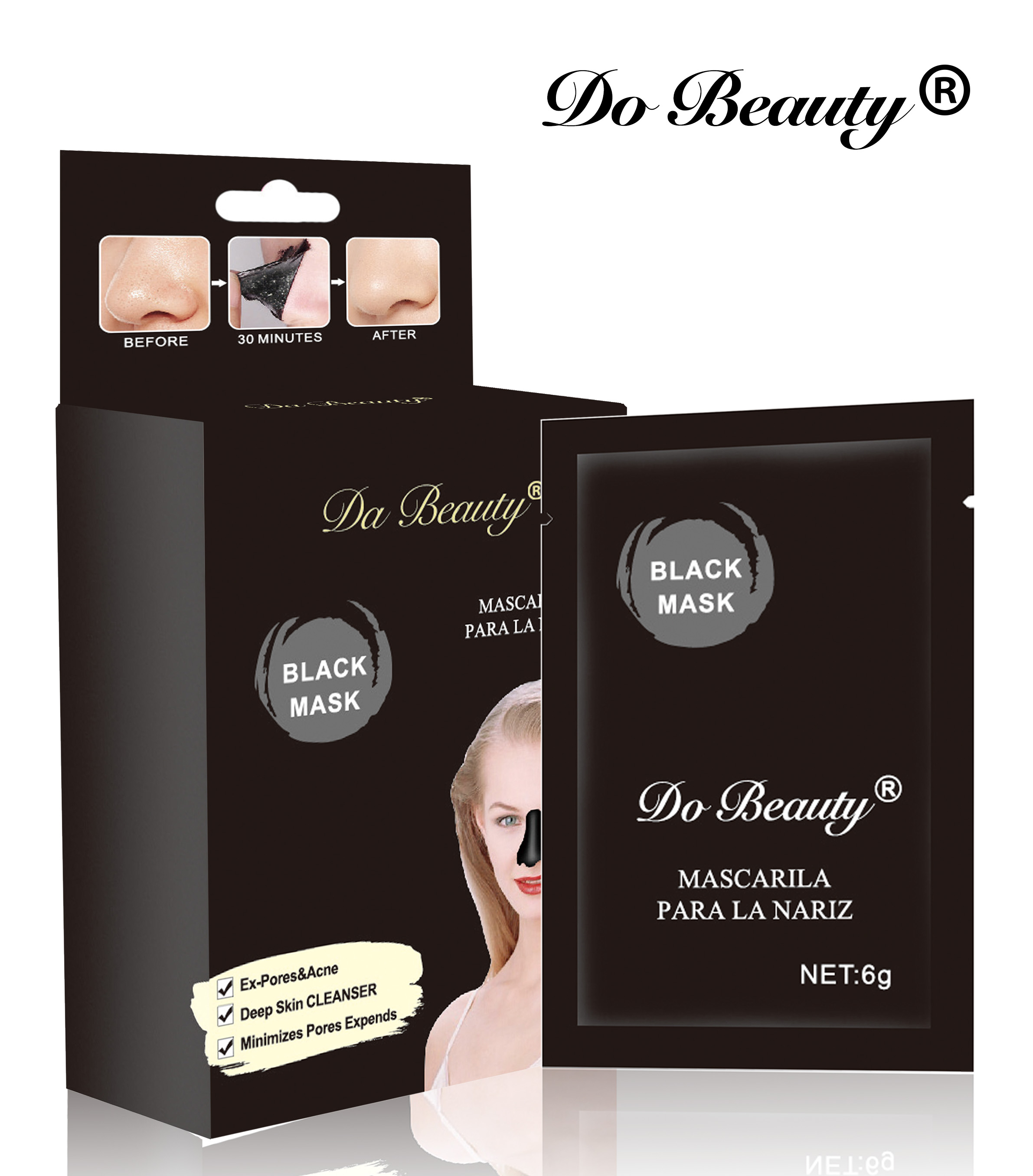 DO BEAUTY吸黑头鼻膜Black head mask详情1