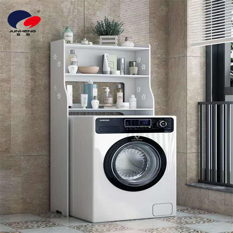 Balcony washing machine storage rack, multi-layer drum flip cover agitator top opening cover, bathroom storage cabinet specially designed pic 1