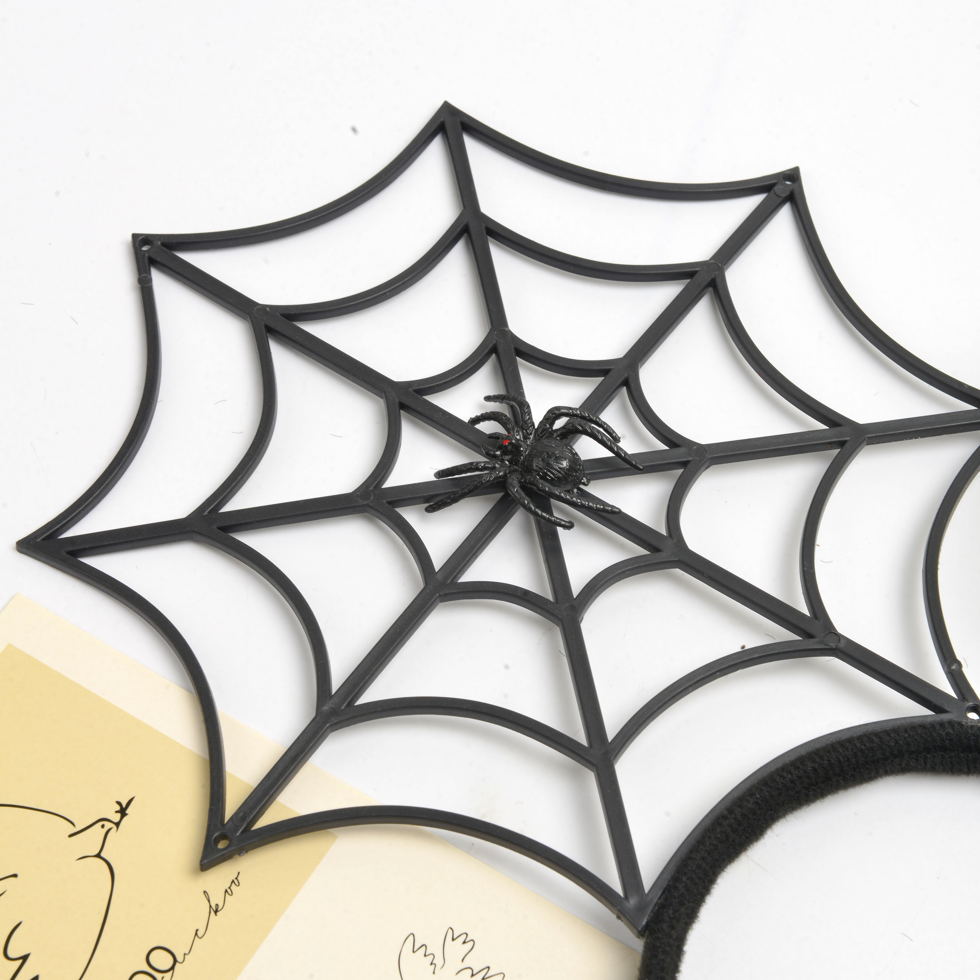 New creative black spider web shape cute children's decorative headband Halloween holiday party hair accessories wholesale Item Picture