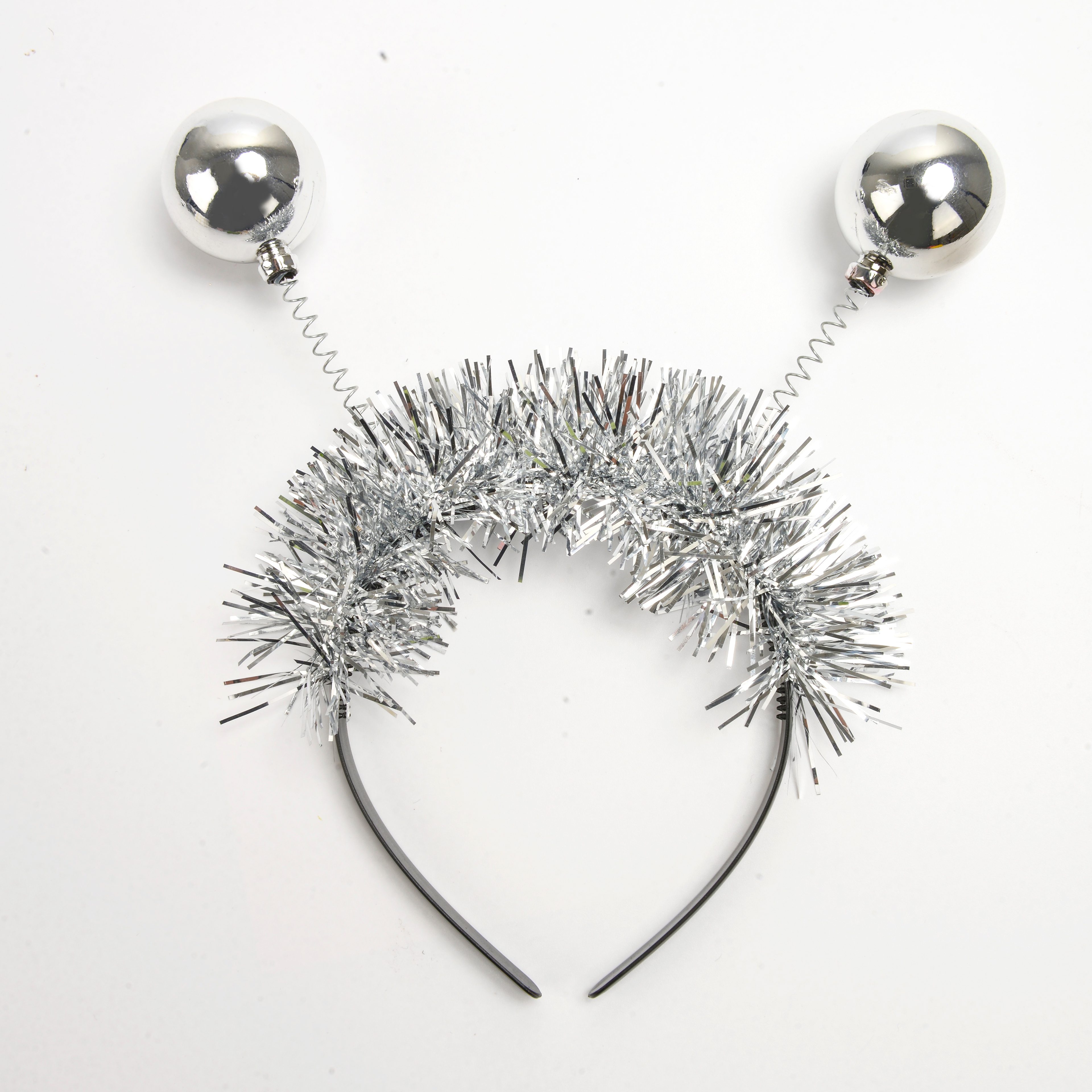 New creative silver spring ball cute children's decorative headband holiday party hair accessories wholesale thumbnail