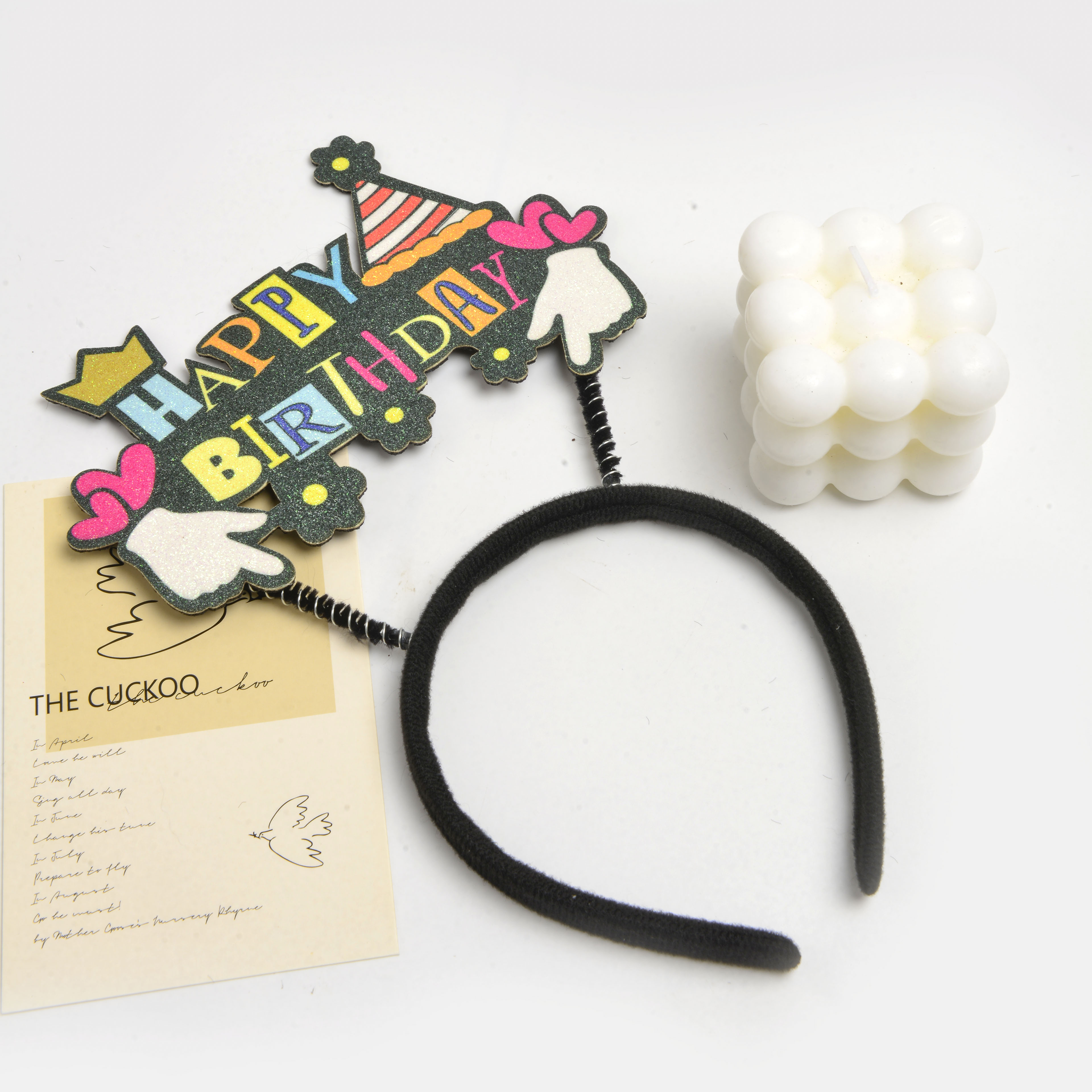 New creative birthday letter shape lovely children's decorative headband holiday birthday party hair accessories wholesale details Picture