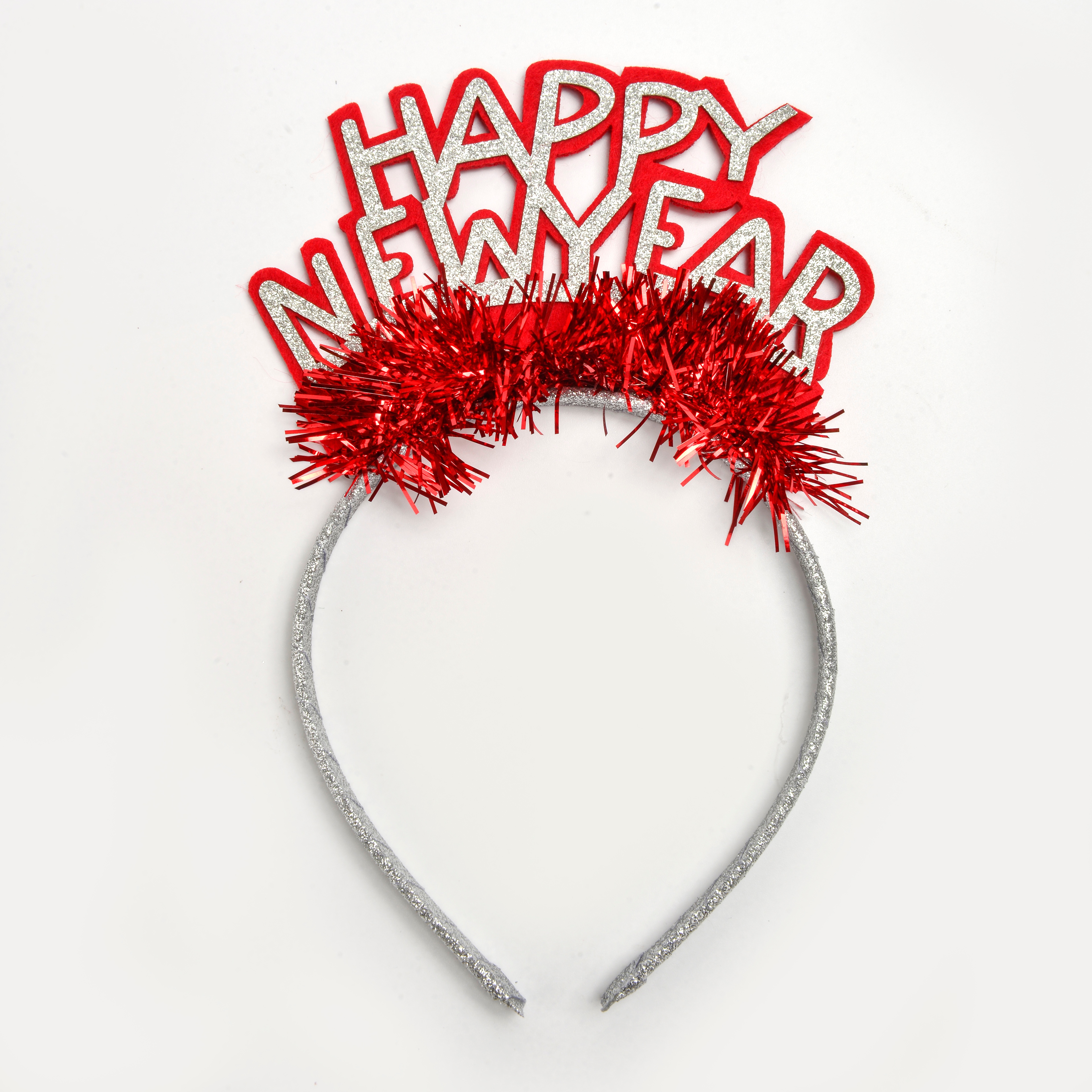 New creative pink and purple happy New Year letter shape lovely children's decorative headband holiday party hair accessories wholesale Item Picture