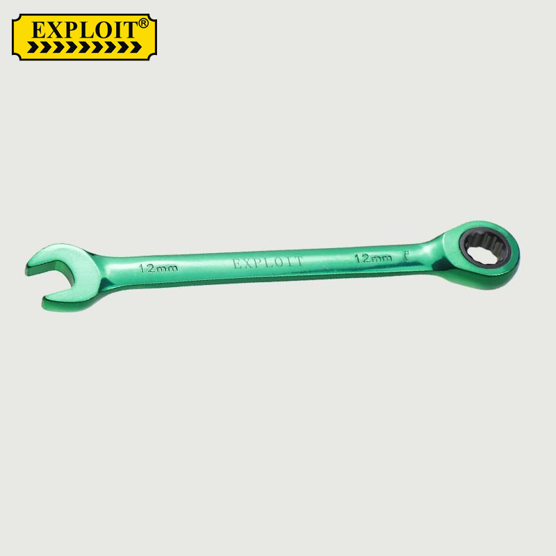  EXPLOIT  固定头彩色棘轮扳手  12mm两用棘轮扳手  020522详情1