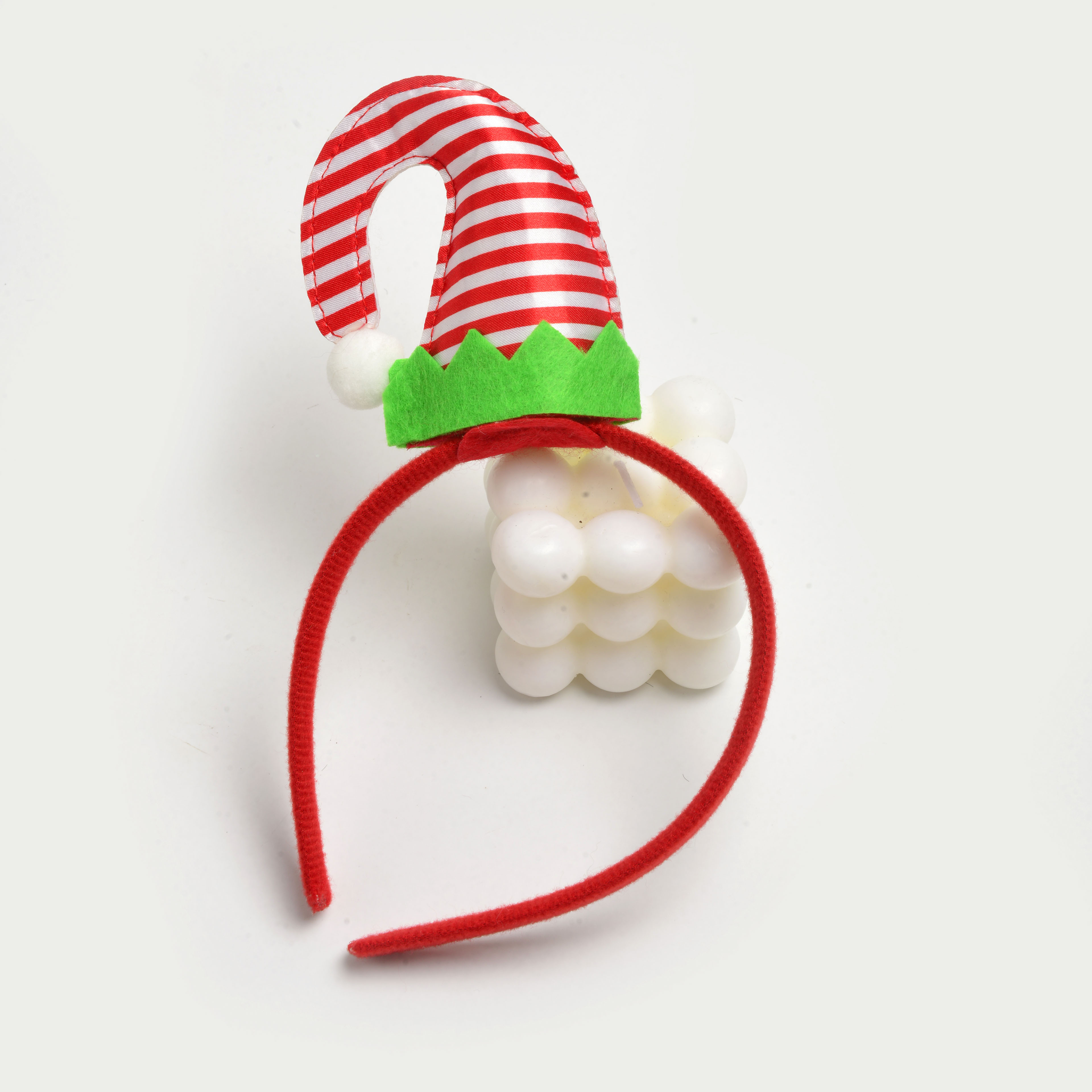 New creative red Santa hat shape lovely children's decorative headband Christmas party hair accessories wholesale Item Picture