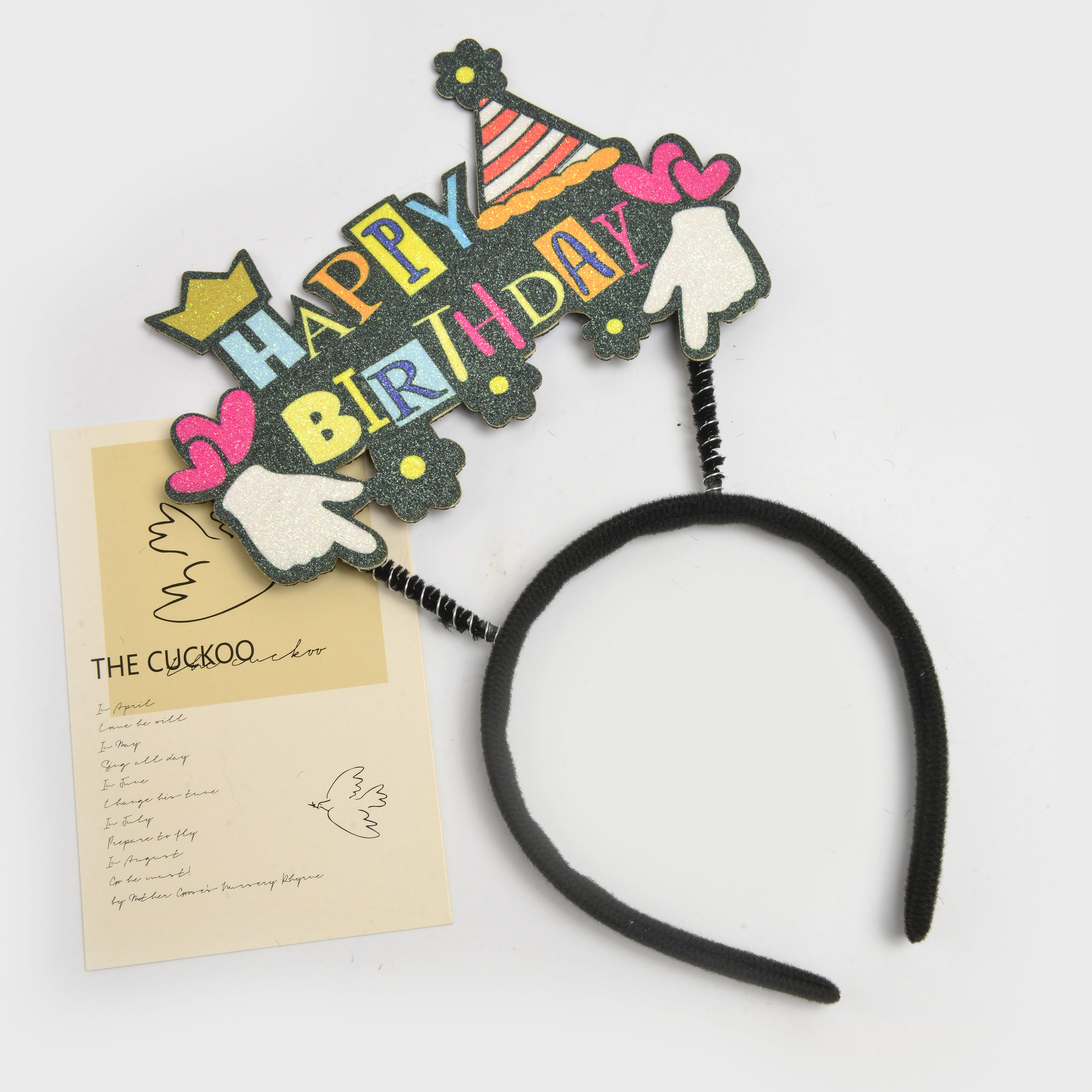 New creative birthday letter shape lovely children's decorative headband holiday birthday party hair accessories wholesale Item Picture