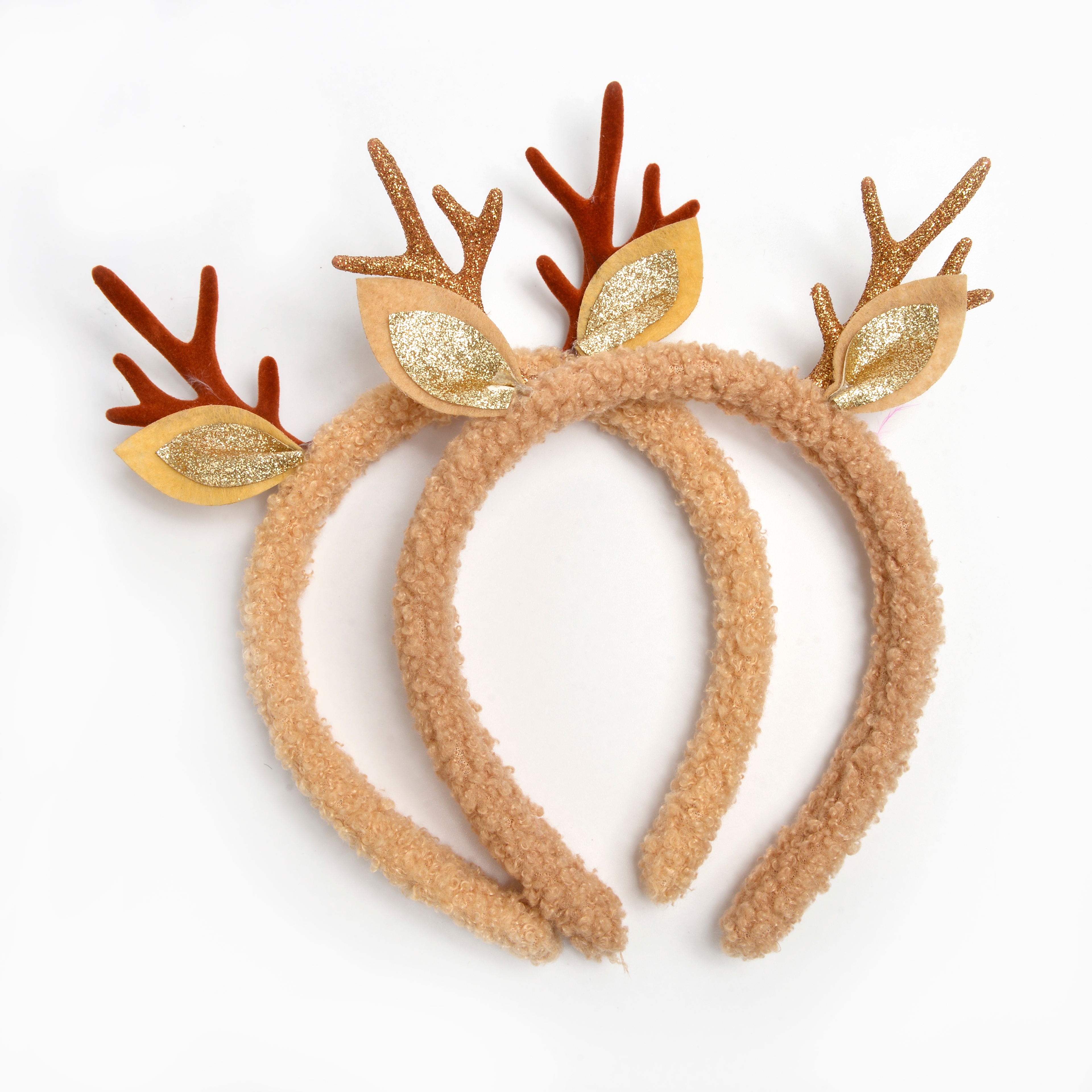New creative plush antlers cute children decorative headband holiday party stage performance props hair accessories wholesale thumbnail