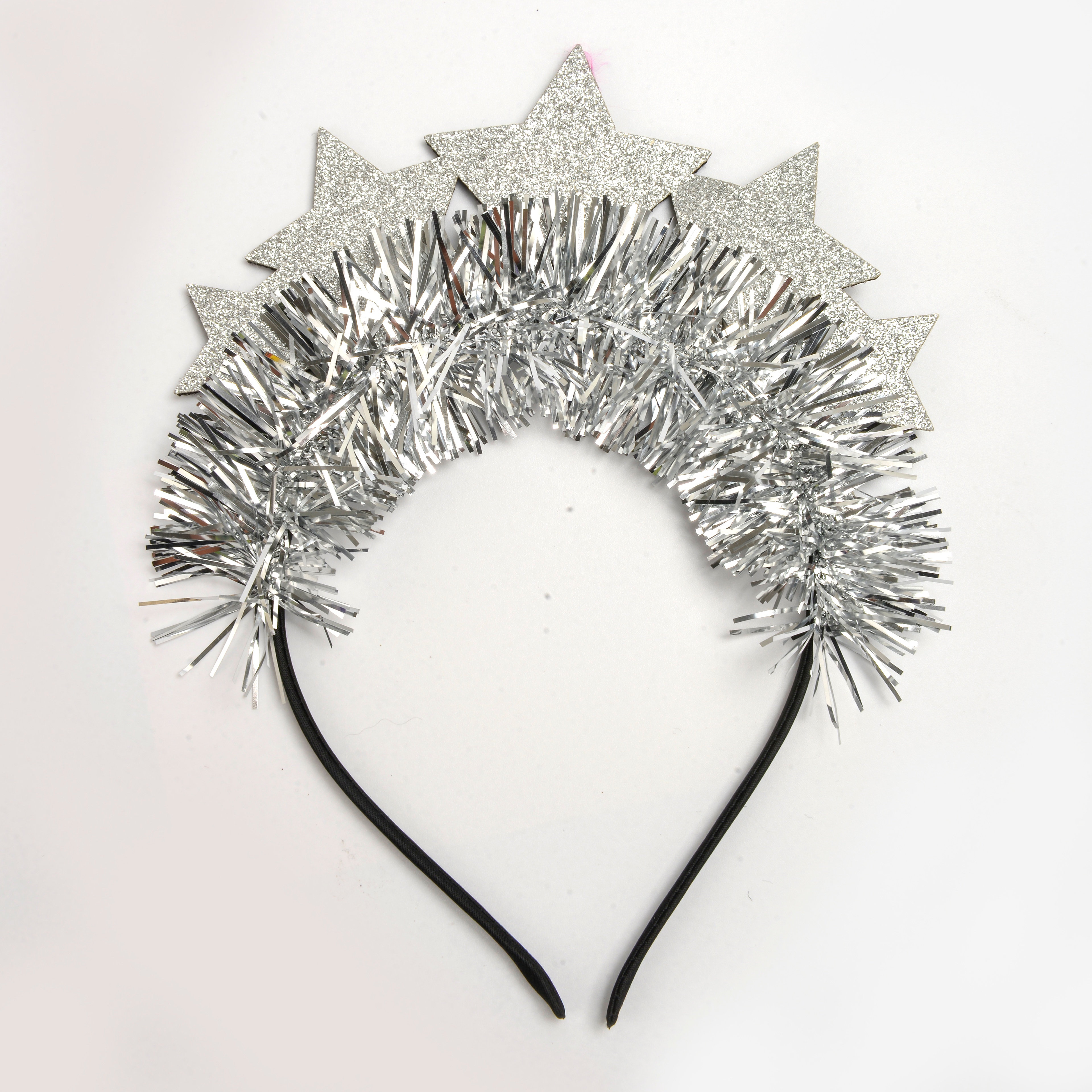 New creative silver star shape lovely children's decorative headband holiday party hair accessories wholesale thumbnail