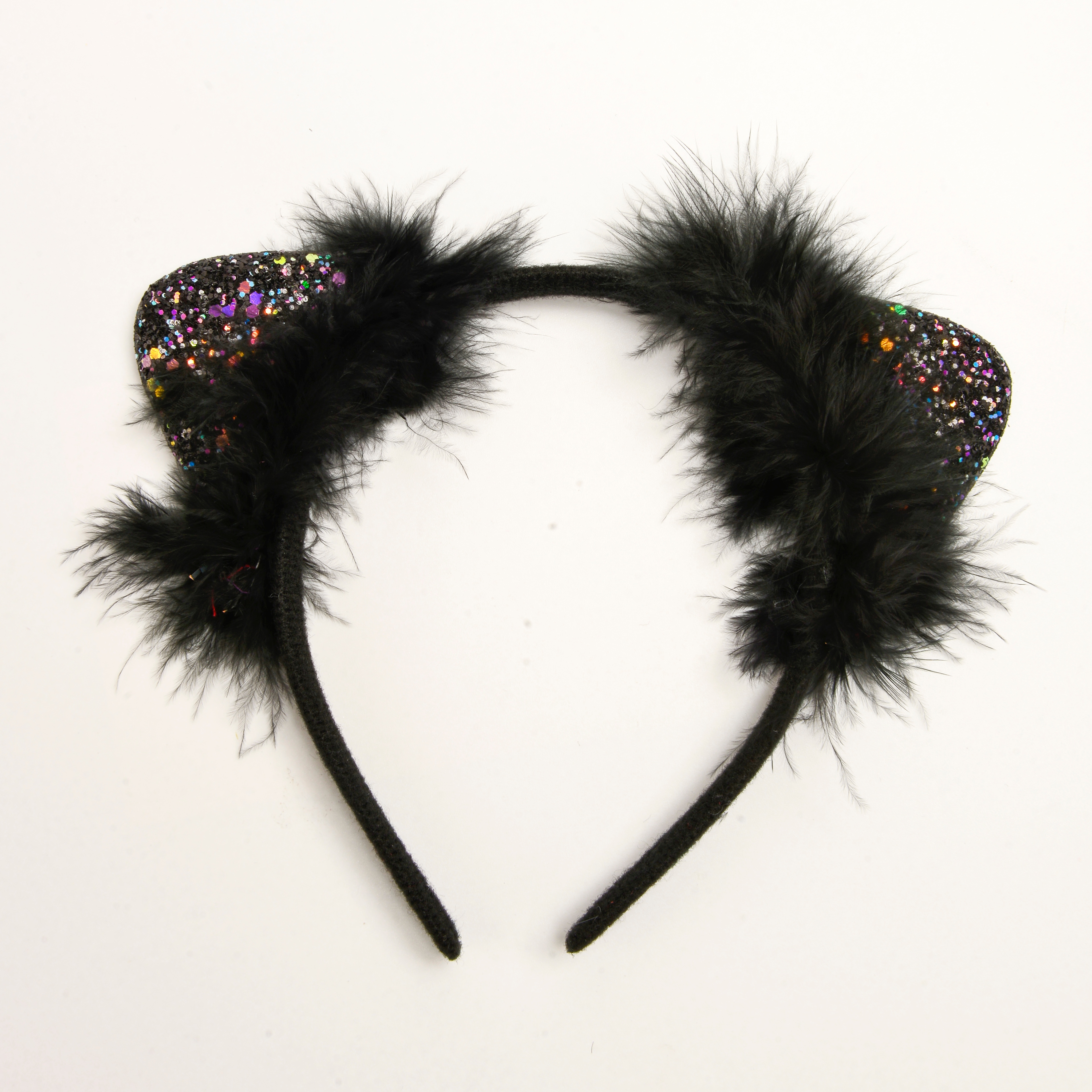 New creative black plush ears lovely children's decorative headband party hair accessories wholesale thumbnail