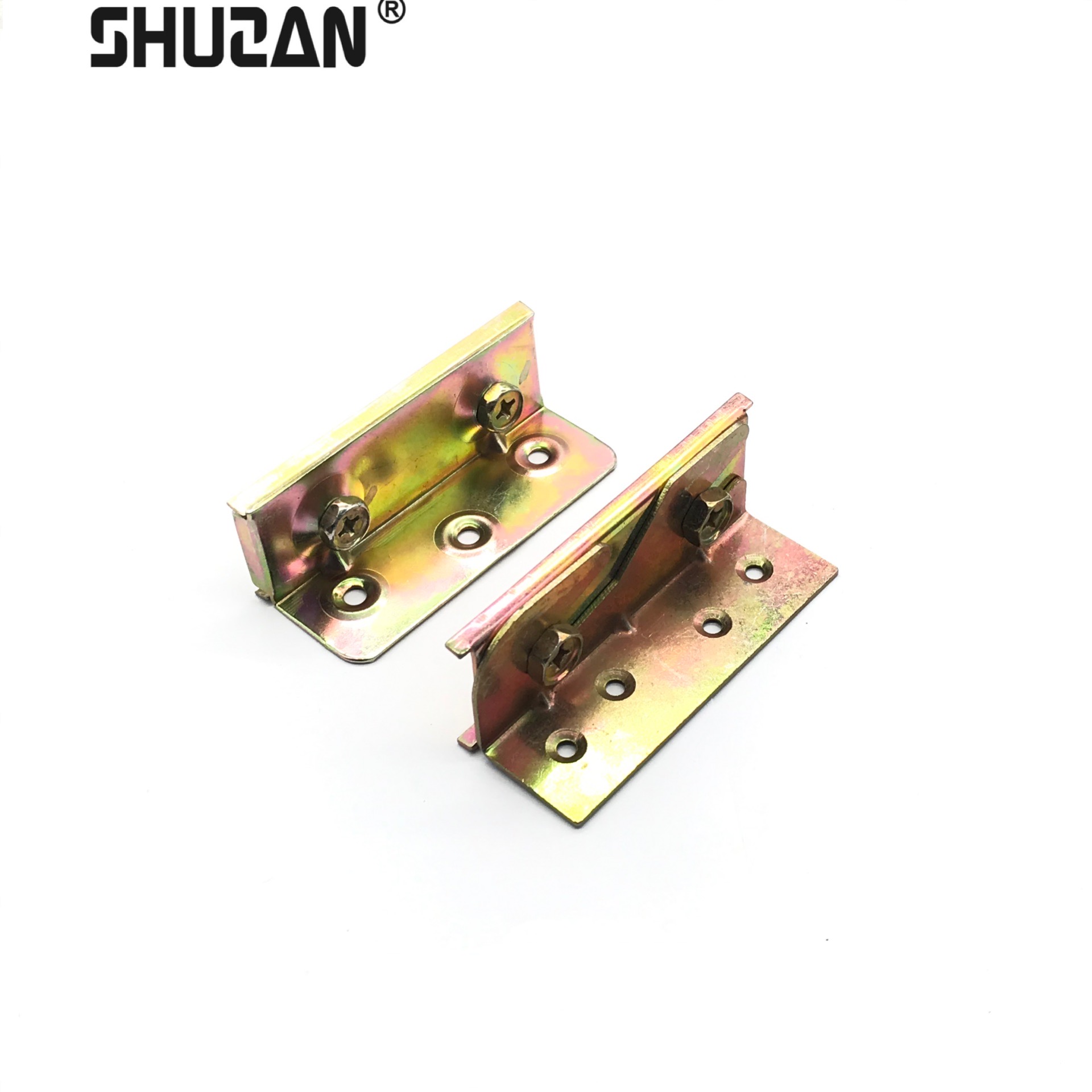 Factory direct thickened bed hinge bed insert solid wood bed buckle screw bed with pendant fixed cold rolled steel hardware accessories