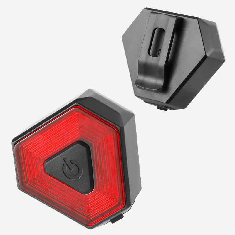 3121 hexágono luz trasera bicicleta luz trasera USB recargable freno inteligente sensor luz trasera equipo de ciclismo bicicleta de montaña luz de advertencia Application Scenario