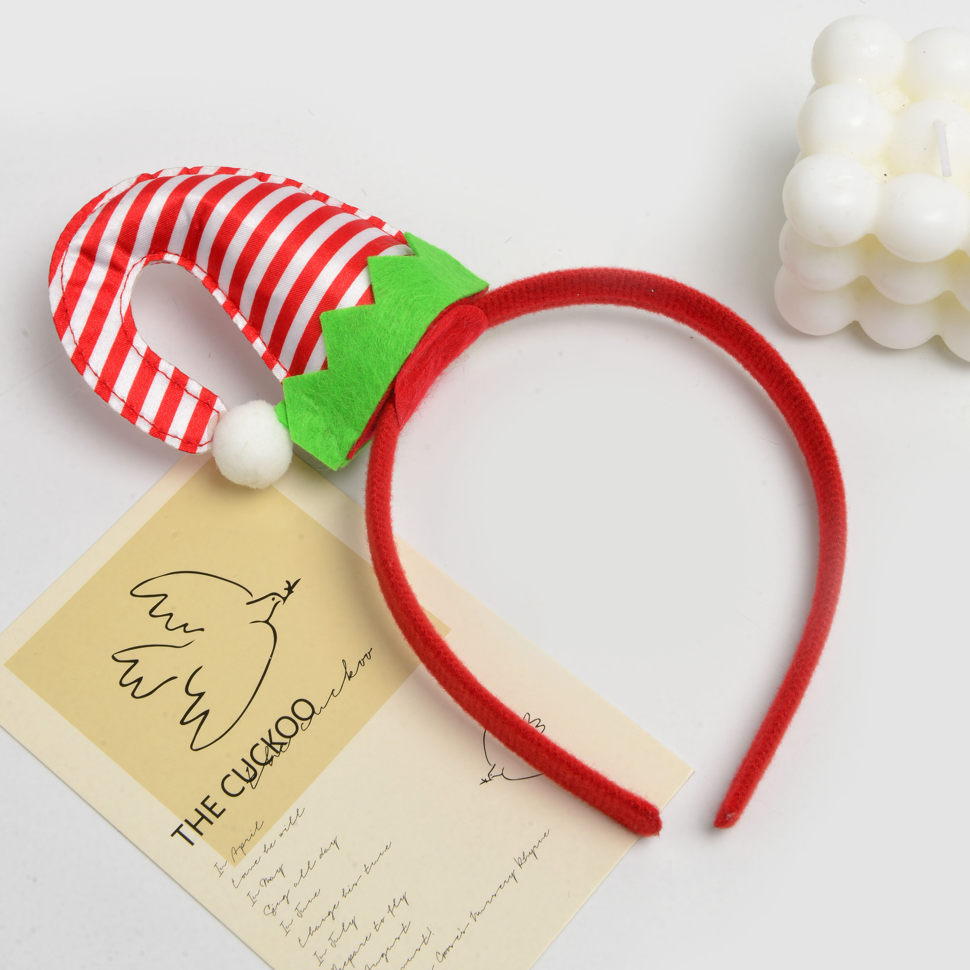 New creative red Santa hat shape lovely children's decorative headband Christmas party hair accessories wholesale Application Scenario