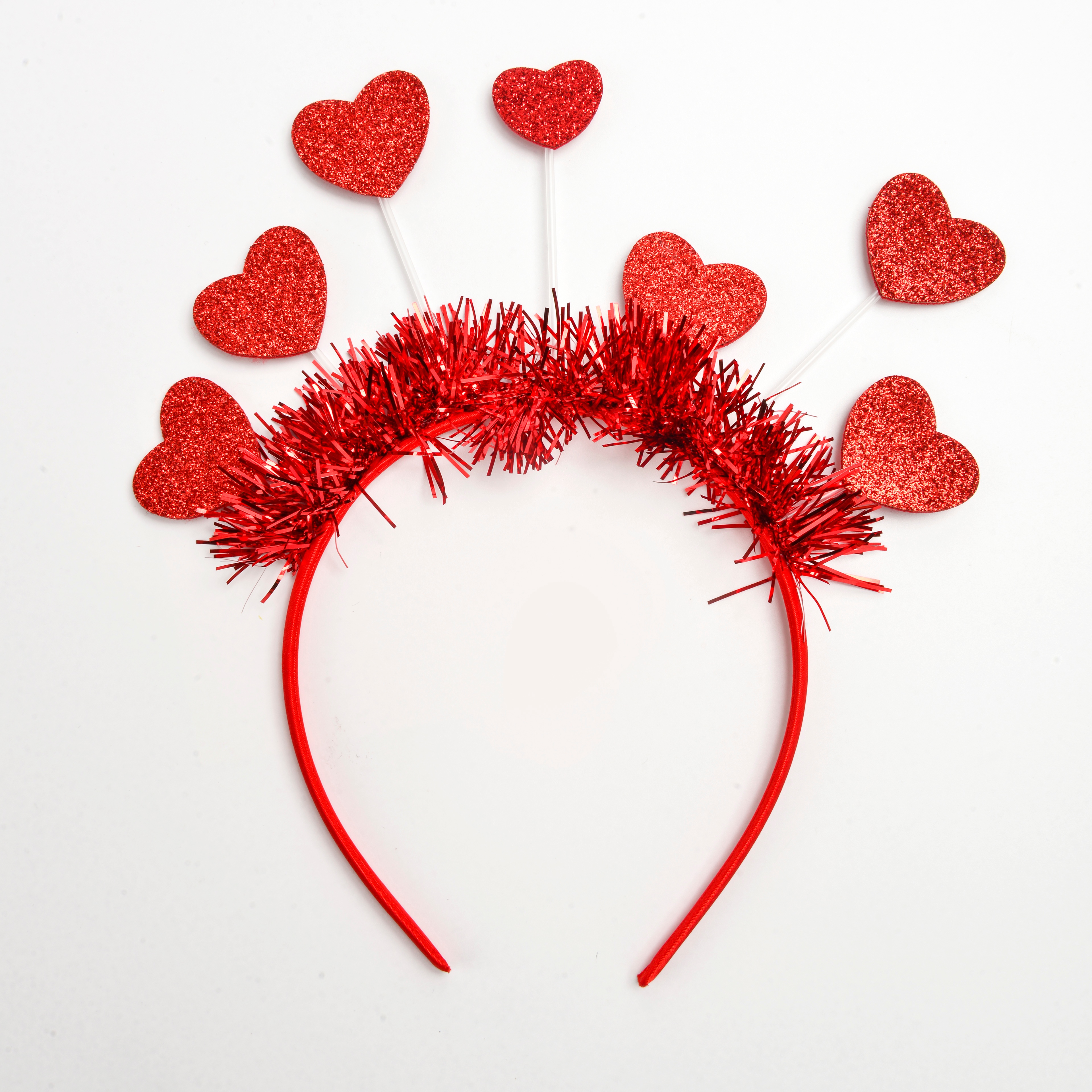 New creative red ribbon heart lovely children's decorative headband holiday party hair accessories wholesale thumbnail