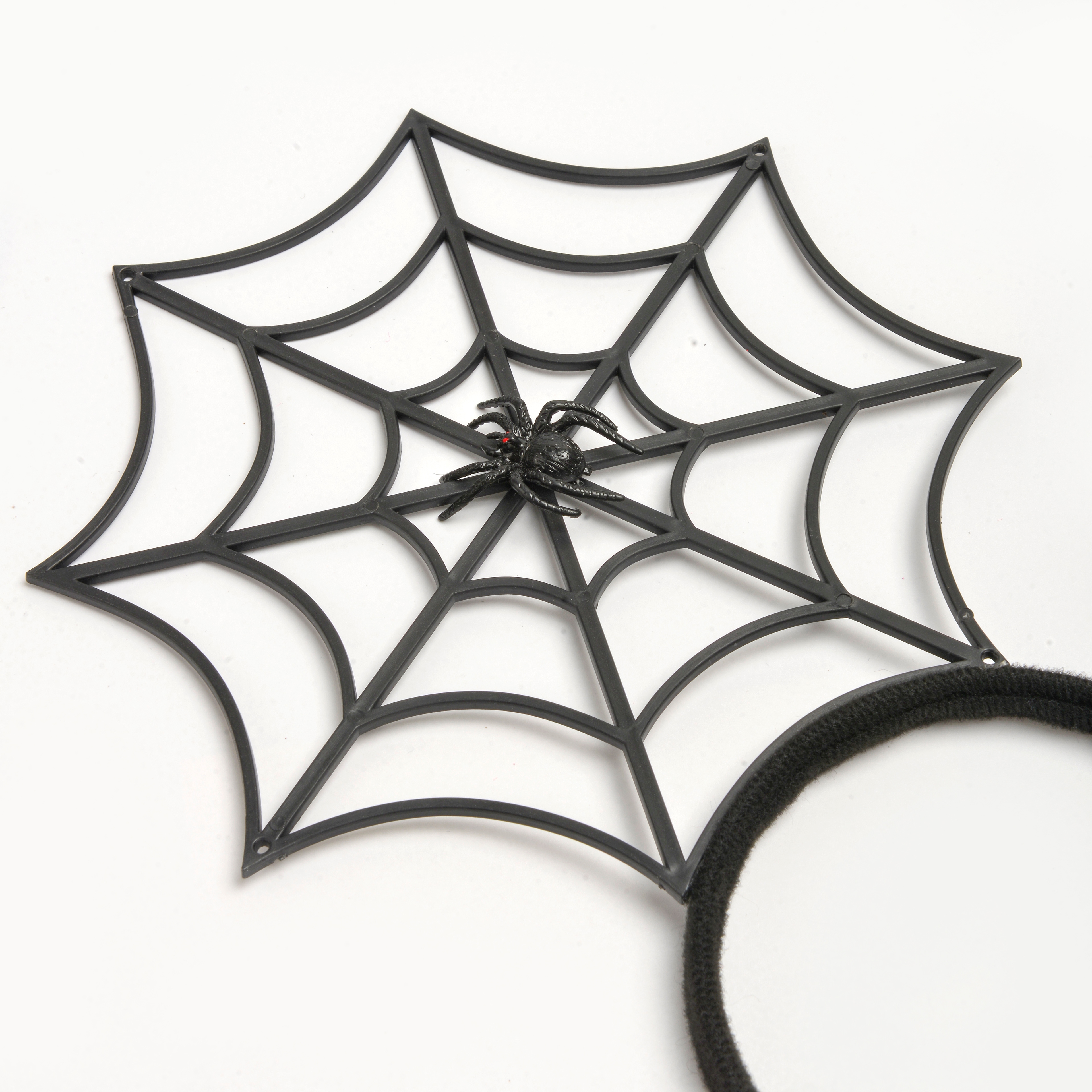 New creative black spider web shape cute children's decorative headband Halloween holiday party hair accessories wholesale Application Scenario