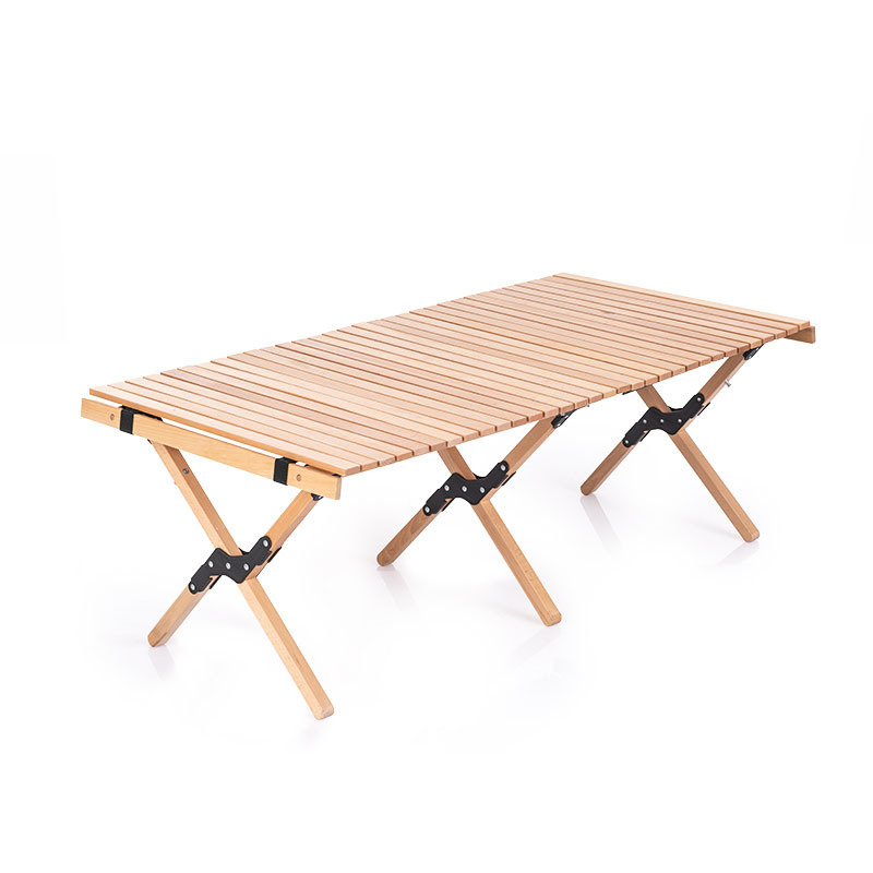 Outdoor aluminum omelet table portable steel tube camping table travel leisure picnic table multifunctional folding table thumbnail