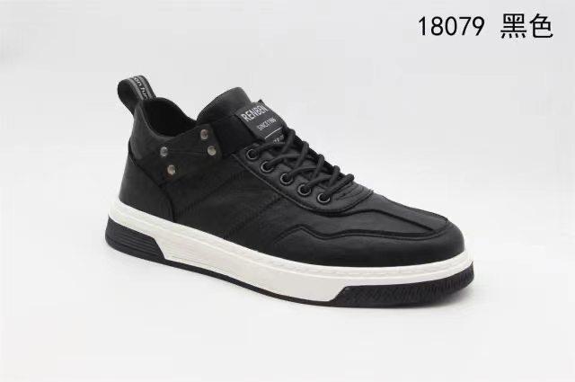 Man's shoes autumn 2022 new sneaker men breathable small white shoes leather casual board shoes details Picture