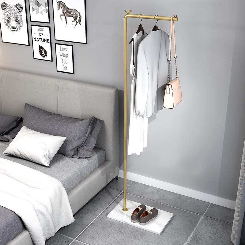 Modern  CONTRACTED HOUSEHOLD SIMPLE COAT hanger floor type bedroom porch iron art buy content coat and hat rack drying clothes hanger thumbnail