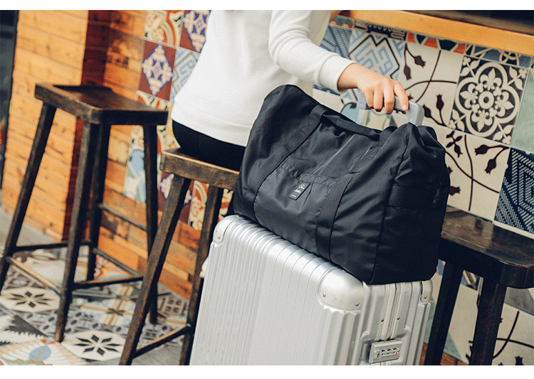 TS大容量旅行袋手提健身韩版行李包女待产收纳袋子可折叠轻便旅行包详情19