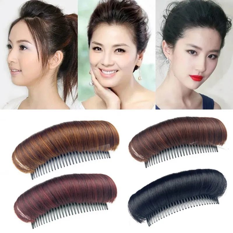 The top of the head pad high natural insertion comb hair increase artifact wig piece female manufacturers pad hair piece pad hair root fluffy device thumbnail