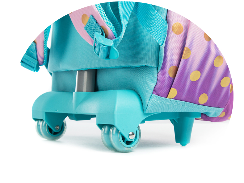 亮片铁塔2-4-6年级小学生拉杆包三件套减负透气男女儿童16寸双肩详情6