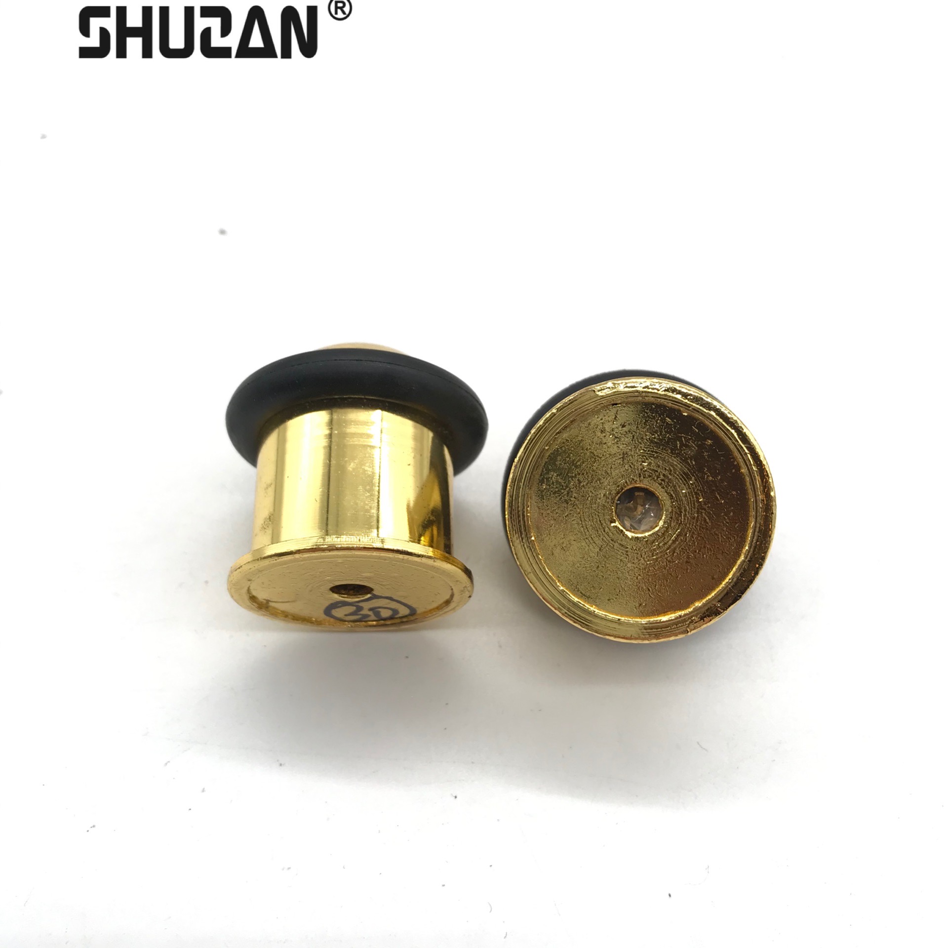 Factory direct sales perforation-free stainless steel door stop anti-collision door top touch glass door touch rubber limiter turtle top
