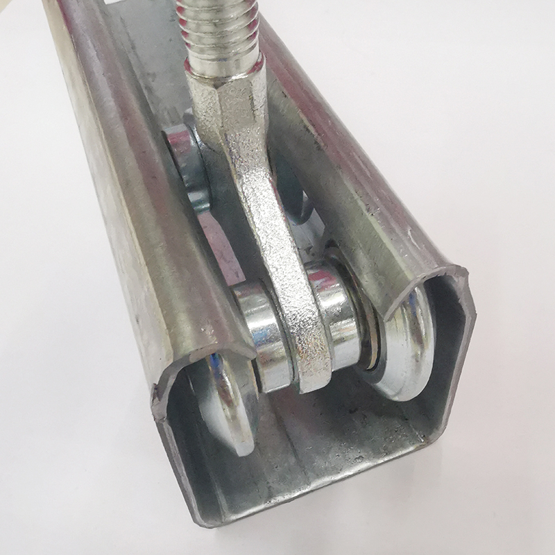 Rail hanging wheel door upper wheel guide wheel industrial push pull large translational door crane galvanized heavy sliding door rail pulley Application Scenario