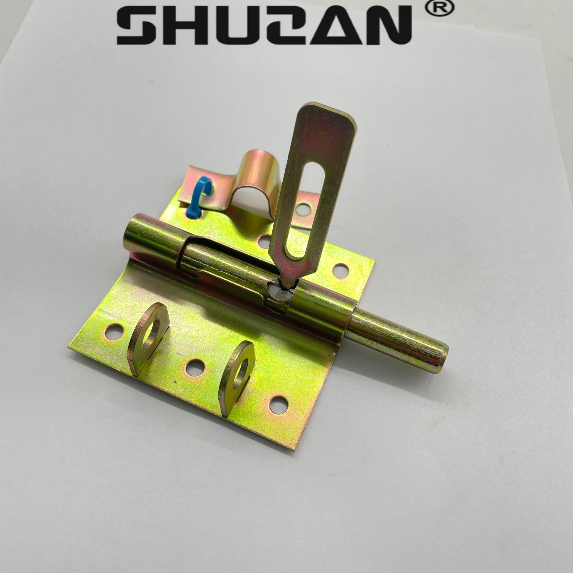 Manufacturers direct plated color old welded iron door deadbolt Wooden door deadbolt bolt plate bolt bolt - iron door deadbolt