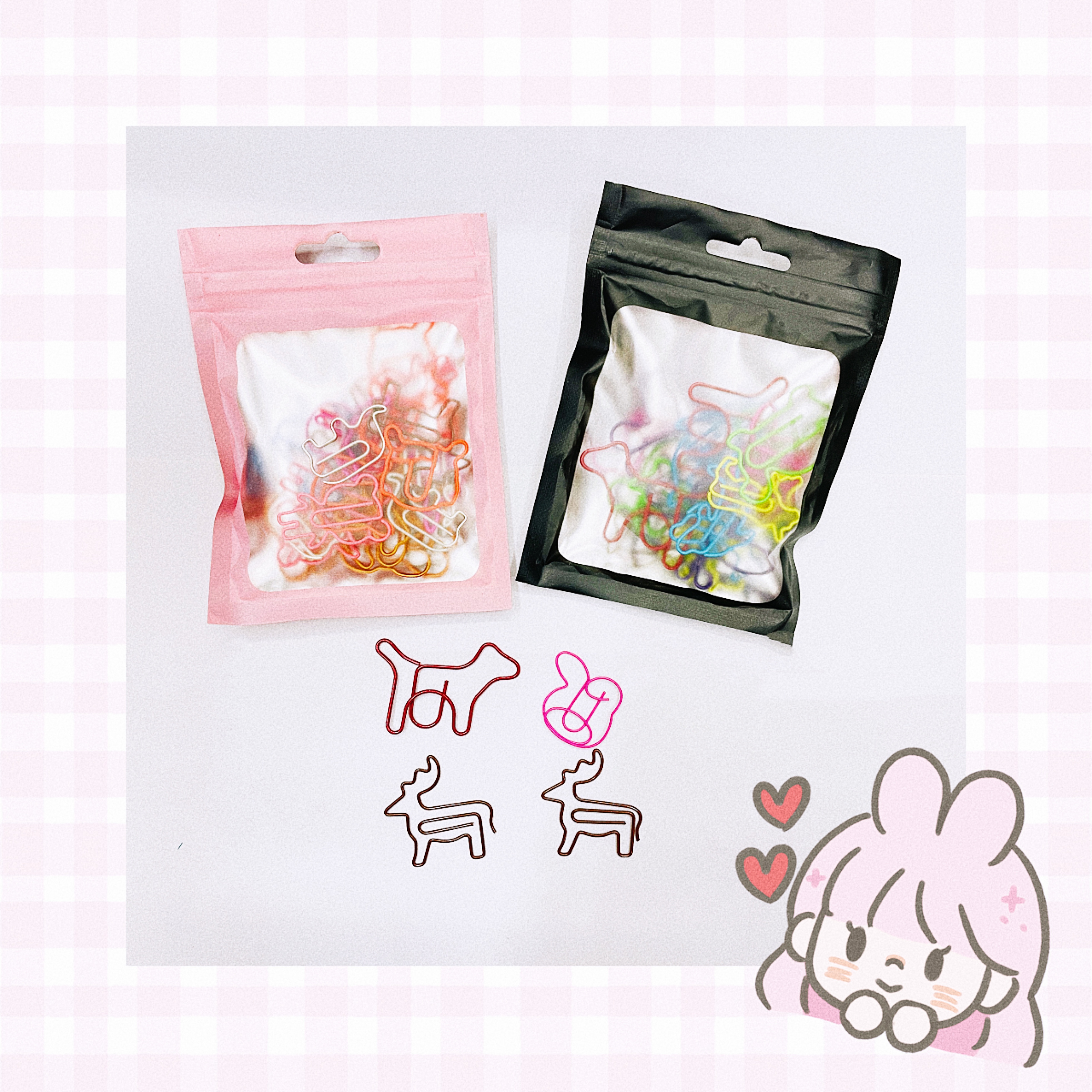 章浩文具新款异形动物回形针办公装订文具 时尚可爱