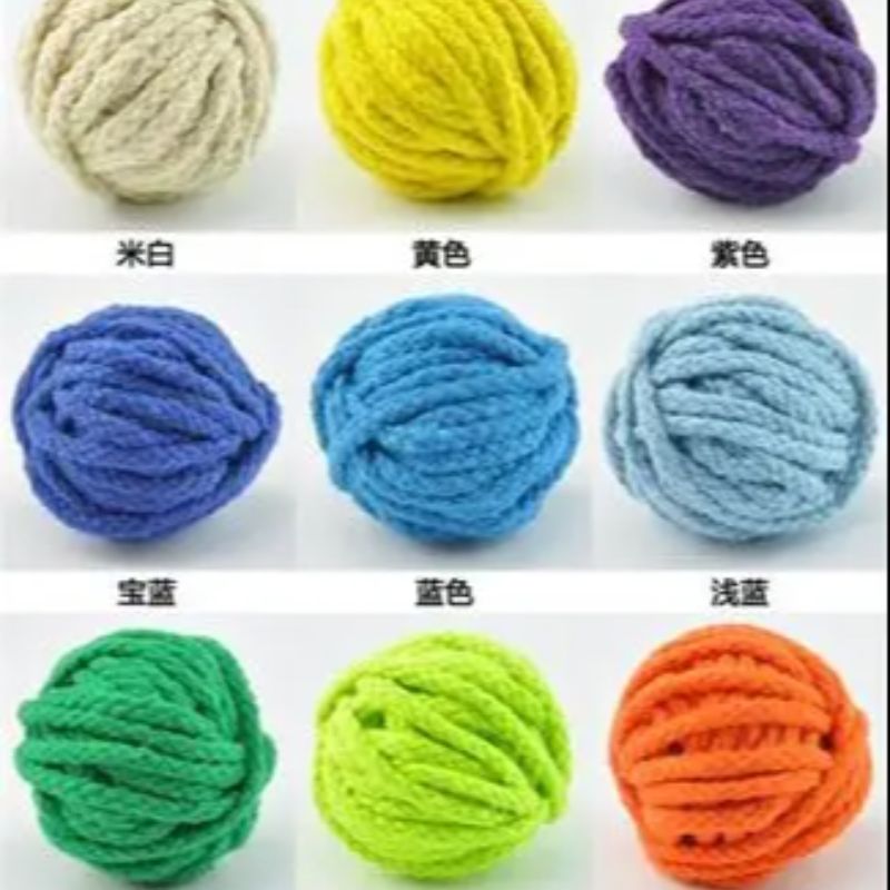 Eight-strand cotton rope, colorful cotton rope accessories, rope balls in stock, rope balls, clothing and accessories details Picture