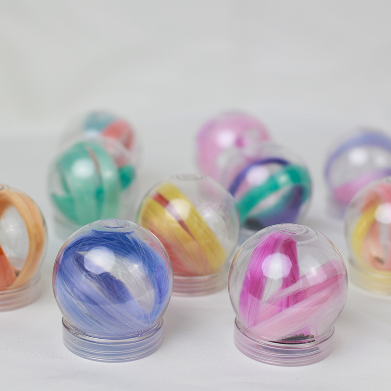 Spot supply ball gradual change single clip wig female hanging ear dye wig piece piece machine female pad hair piece manufacturers details Picture