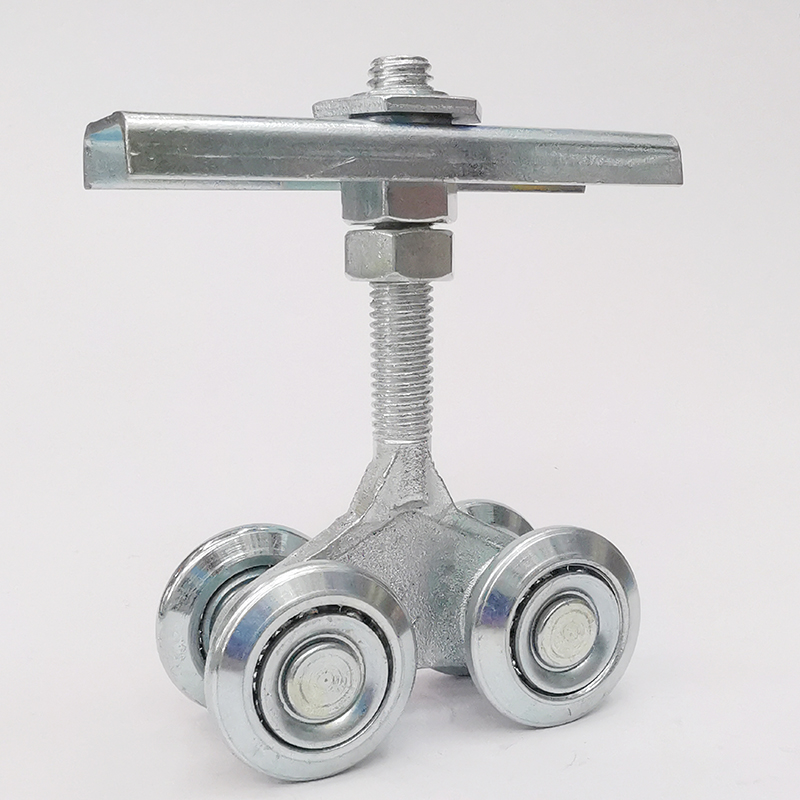 Rail hanging wheel door upper wheel guide wheel industrial push pull large translational door crane galvanized heavy sliding door rail pulley Specification drawing