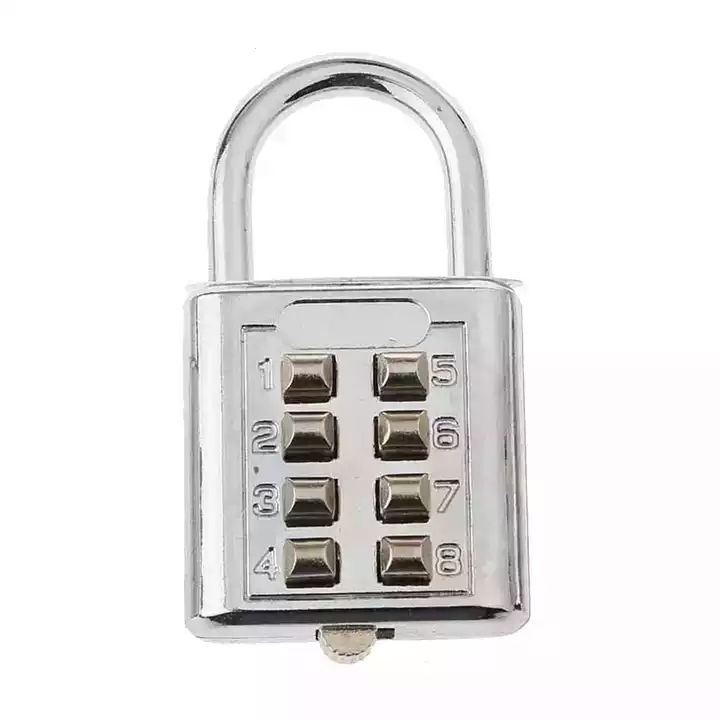 10 Blind Number Push Button Padlock Keypad Combination Padloc