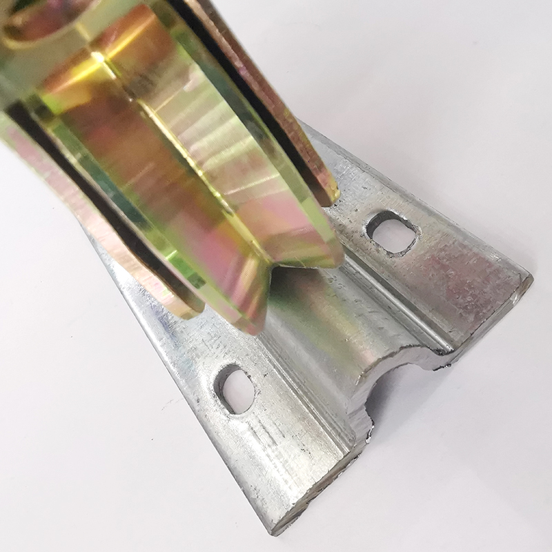 Heavy duty industrial sliding door floor rail floor wheel pulley super heavy duty galvanized rust proof floor rail Specification drawing