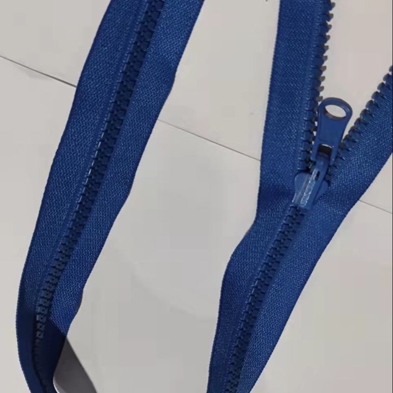 蓝色双轨道拉链厂家供应新款时尚拉链码装拉链现货批发拉链