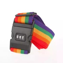 CH-18C Cross Belt Luggage Strap Packing Adjustable Travel Suitcase 3 Digits Password Lock Buckle Strap