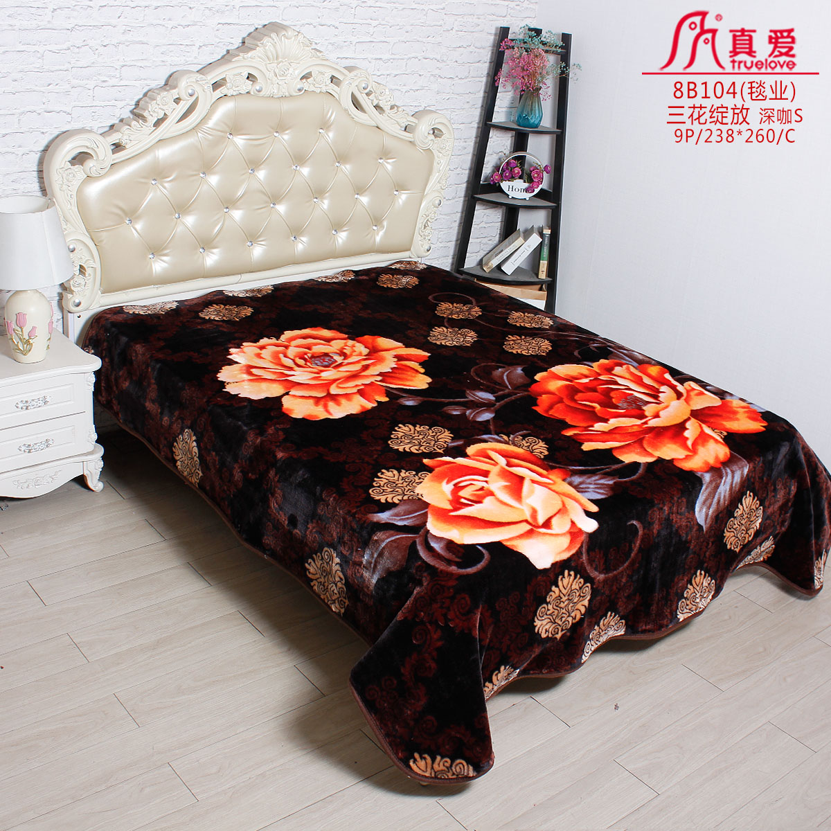 True Love Blanket Raschel Blanket Foreign Trade Blanket thickened winter blanket double blanket Stock blanket for bed use thumbnail