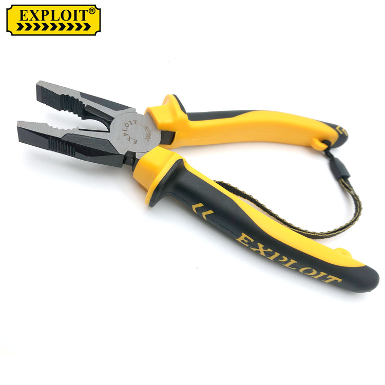 EXPLOIT  8寸钢丝钳 工业级钢丝钳 带防脱手绳  10001详情6
