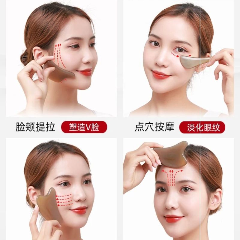 Horn Comb Buffalo Horn Beauty Bar Face Universal Board Eye Special Tool Pulling Bar Female Face Head details Picture