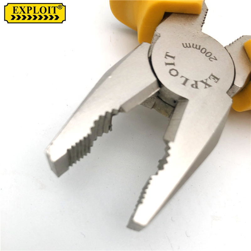 EXPLOIT  8寸钢丝钳 工业级钢丝钳 带防脱手绳  10001详情2