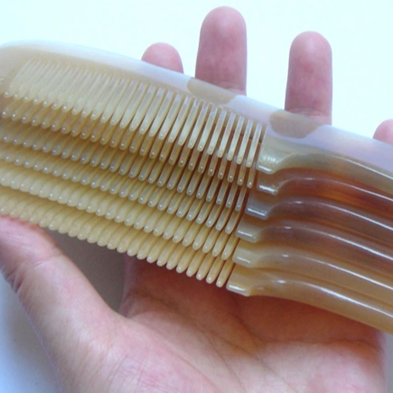 Horn Comb Hair White Horn Comb Natural Yellow Horn Comb Massage Comb Manufacturers Direct Specification drawing